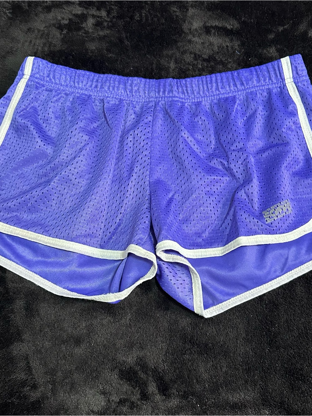 Soffe Purple Mesh Athletic Shorts (S)